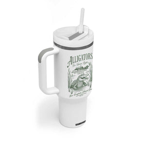 Alligators for Human Rights Tumbler With Handle Save Everglades Alcatraz TS02 Print Your Wear