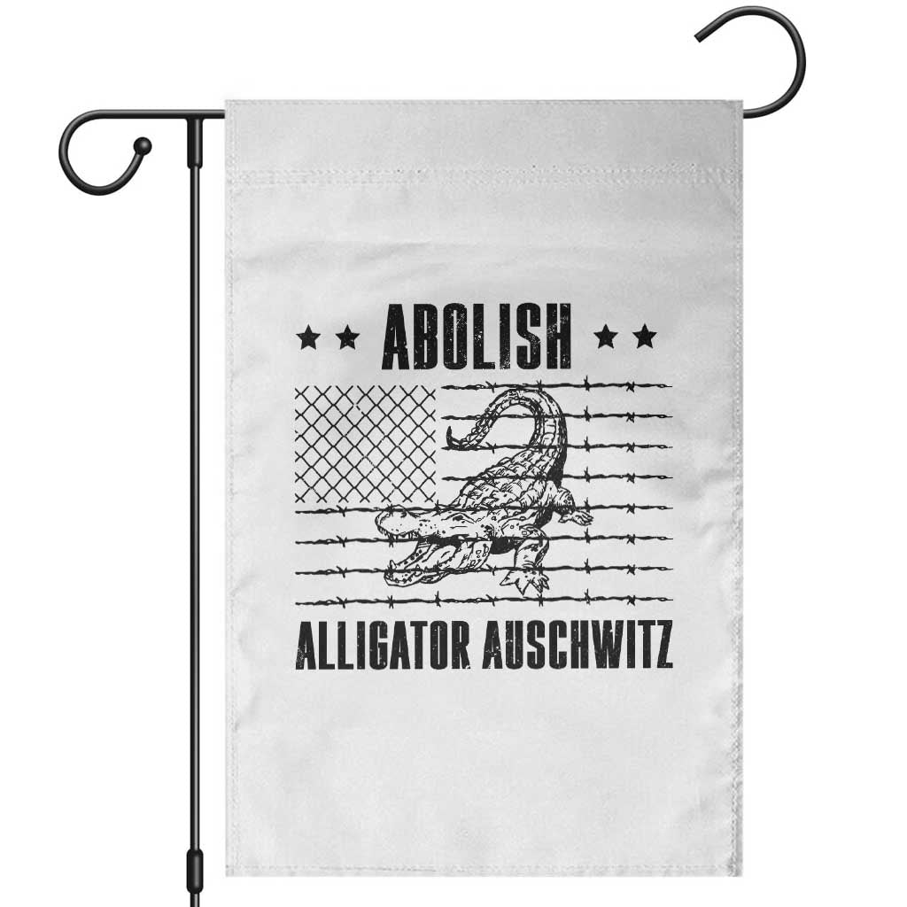 Abolish Alligator Prison Garden Flag Stop Alcatraz Sace Everglades TS02 White Print Your Wear