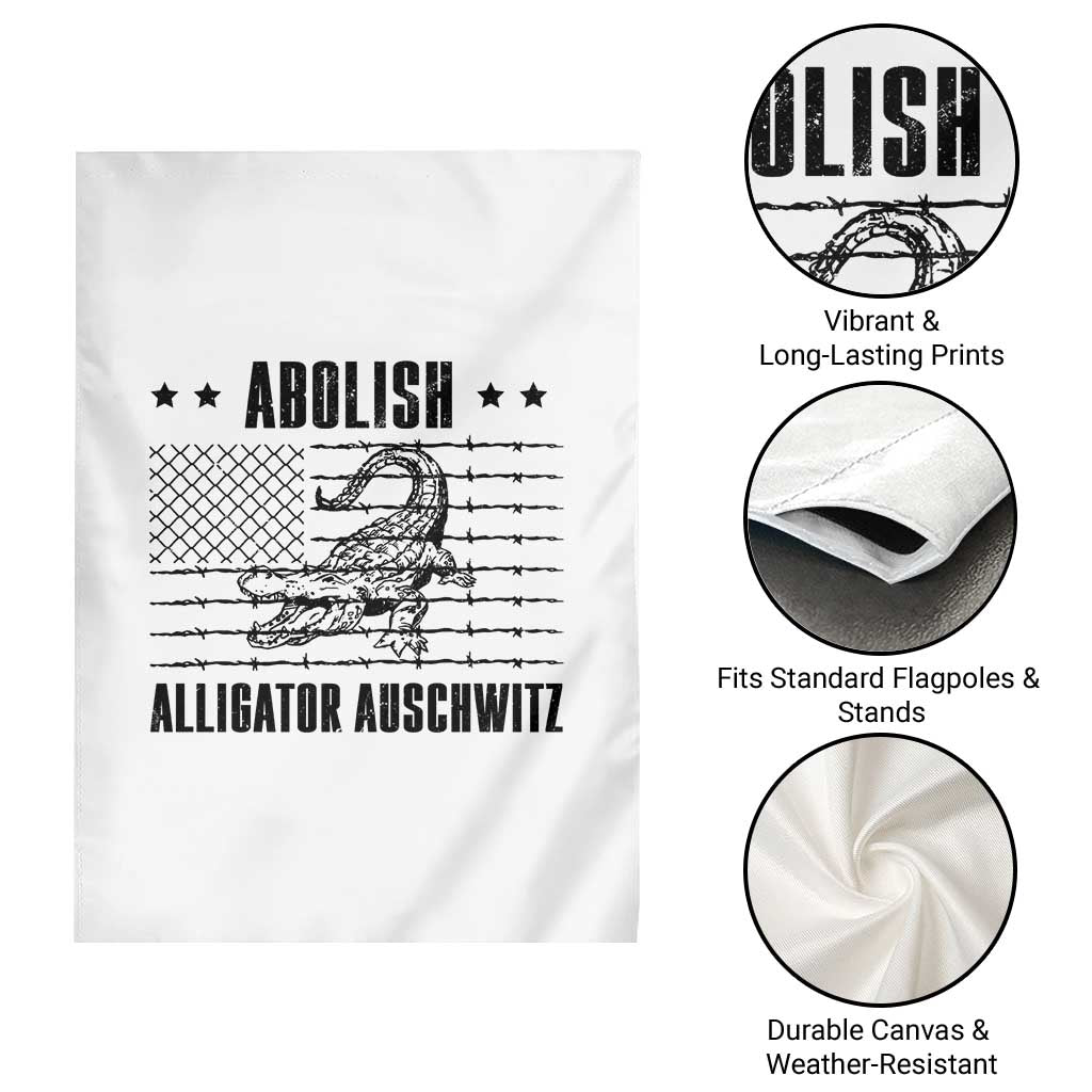 Abolish Alligator Prison Garden Flag Stop Alcatraz Sace Everglades TS02 Print Your Wear