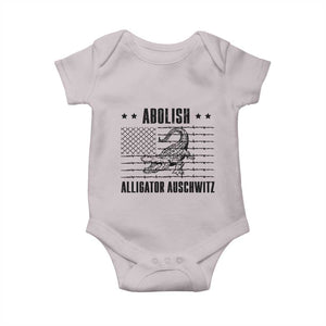 Abolish Alligator Prison Baby Onesie Stop Alcatraz Sace Everglades TS02 Ice Gray Print Your Wear