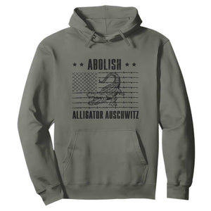 Abolish Alligator Prison Hoodie Stop Alcatraz Sace Everglades TS02 Military Green Print Your Wear