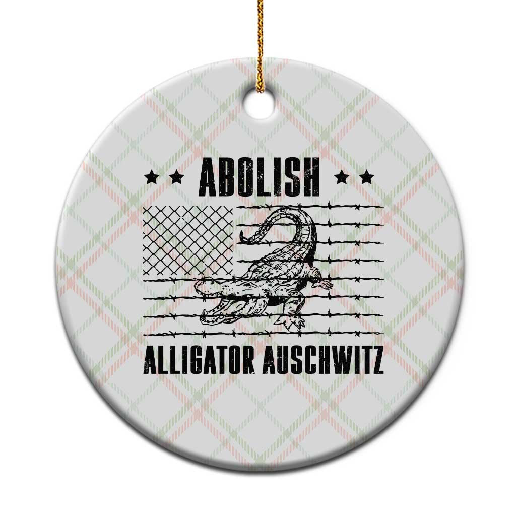 Abolish Alligator Prison Ceramic Ornament Stop Alcatraz Sace Everglades TS02 1pc Christmas Plaid Print Your Wear