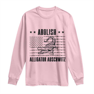 Abolish Alligator Prison Long Sleeve Shirt Stop Alcatraz Sace Everglades TS02 Light Pink Print Your Wear