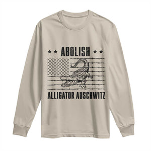 Abolish Alligator Prison Long Sleeve Shirt Stop Alcatraz Sace Everglades TS02 Sand Print Your Wear