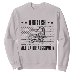 Abolish Alligator Prison Sweatshirt Stop Alcatraz Sace Everglades TS02 Ice Gray Print Your Wear