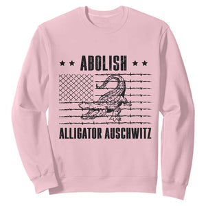 Abolish Alligator Prison Sweatshirt Stop Alcatraz Sace Everglades TS02 Light Pink Print Your Wear