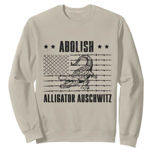 Abolish Alligator Prison Sweatshirt Stop Alcatraz Sace Everglades TS02 Sand Print Your Wear