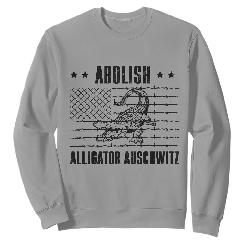 Abolish Alligator Prison Sweatshirt Stop Alcatraz Sace Everglades TS02 Sport Gray Print Your Wear