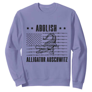 Abolish Alligator Prison Sweatshirt Stop Alcatraz Sace Everglades TS02 Violet Print Your Wear