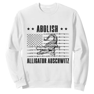 Abolish Alligator Prison Sweatshirt Stop Alcatraz Sace Everglades TS02 White Print Your Wear