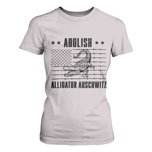 Abolish Alligator Prison T Shirt For Women Stop Alcatraz Sace Everglades TS02 Ice Gray Print Your Wear