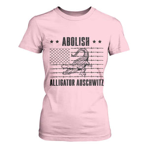 Abolish Alligator Prison T Shirt For Women Stop Alcatraz Sace Everglades TS02 Light Pink Print Your Wear