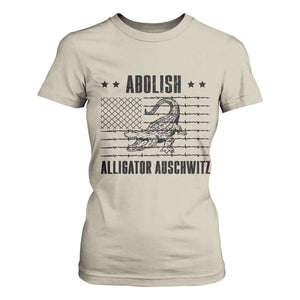 Abolish Alligator Prison T Shirt For Women Stop Alcatraz Sace Everglades TS02 Sand Print Your Wear
