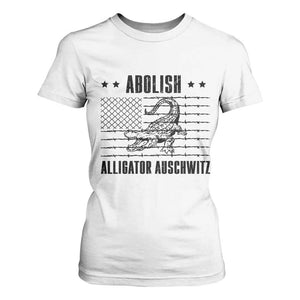 Abolish Alligator Prison T Shirt For Women Stop Alcatraz Sace Everglades TS02 White Print Your Wear