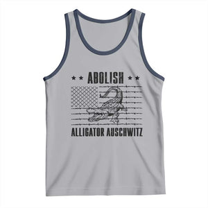 Abolish Alligator Prison Tank Top Stop Alcatraz Sace Everglades TS02 Athletic Heather Navy Print Your Wear