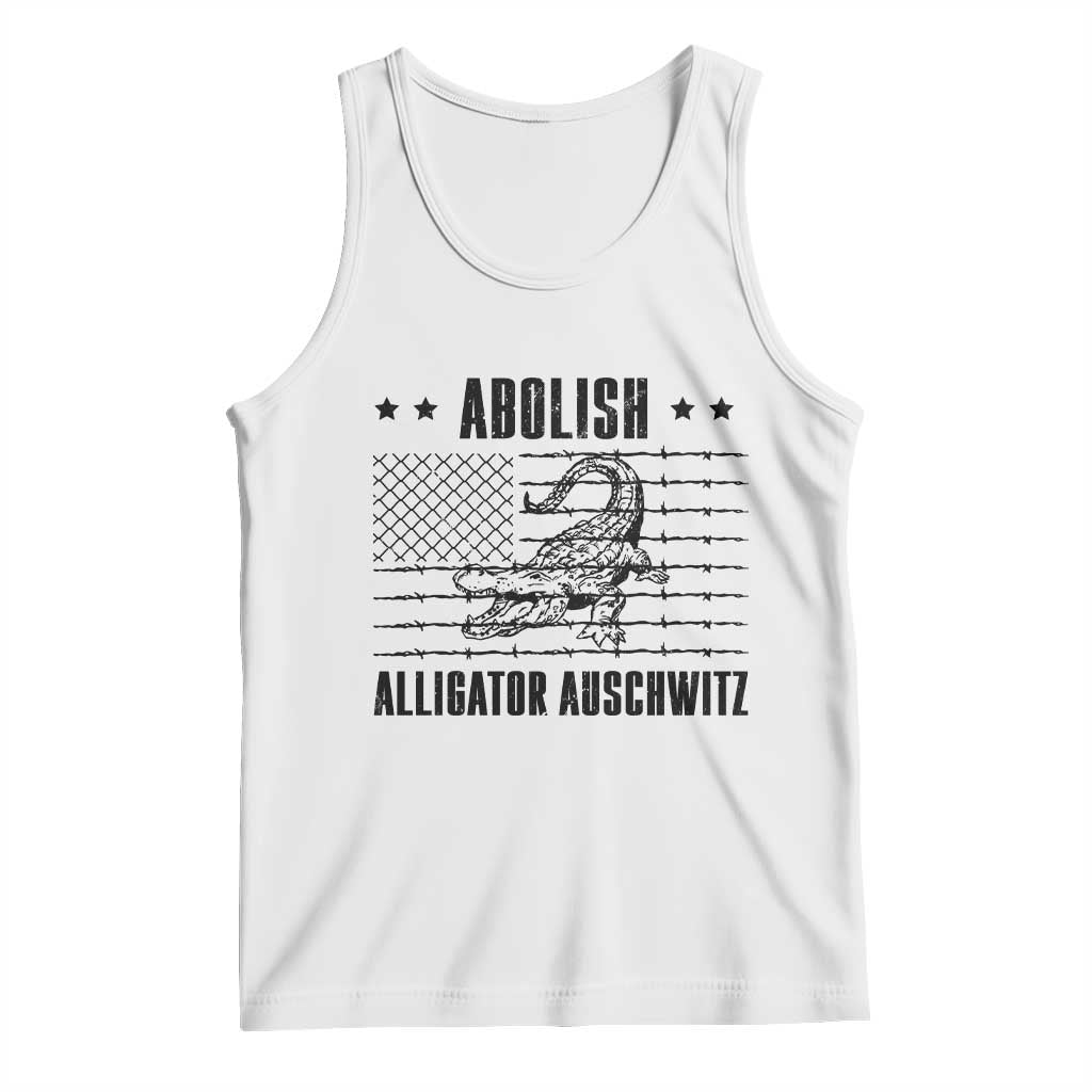 Abolish Alligator Prison Tank Top Stop Alcatraz Sace Everglades TS02 White Print Your Wear