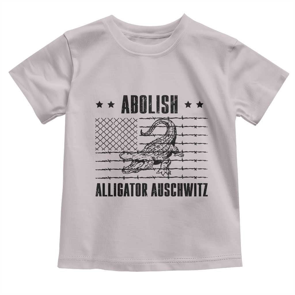 Abolish Alligator Prison Toddler T Shirt Stop Alcatraz Sace Everglades TS02 Ice Gray Print Your Wear