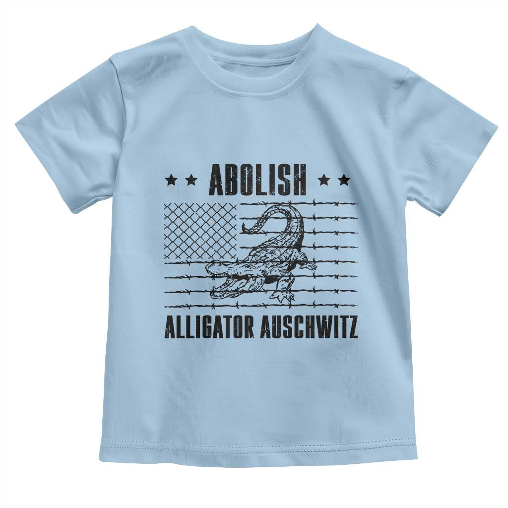 Abolish Alligator Prison Toddler T Shirt Stop Alcatraz Sace Everglades TS02 Light Blue Print Your Wear