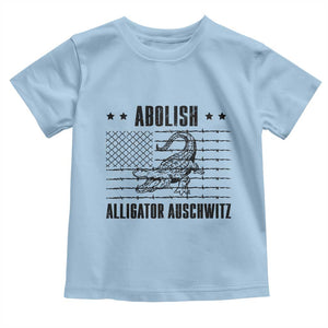 Abolish Alligator Prison Toddler T Shirt Stop Alcatraz Sace Everglades TS02 Light Blue Print Your Wear