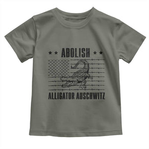 Abolish Alligator Prison Toddler T Shirt Stop Alcatraz Sace Everglades TS02 Military Green Print Your Wear
