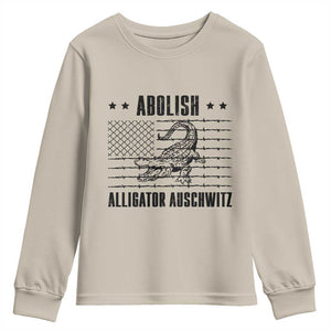 Abolish Alligator Prison Youth Sweatshirt Stop Alcatraz Sace Everglades TS02 Sand Print Your Wear