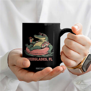 Funny Tropical Alligator Coffee Mug Everglades Florida FL Summer Vibe TS02 Print Your Wear