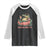 Funny Tropical Alligator Raglan Shirt Everglades Florida FL Summer Vibe TS02 Black White Print Your Wear