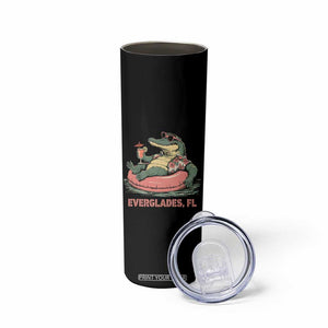 Funny Tropical Alligator Skinny Tumbler Everglades Florida FL Summer Vibe TS02 Print Your Wear