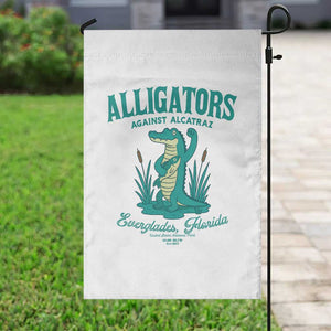 Alligators Against Alcatraz Garden Flag Everglades Florida for Human Rights TS02 Print Your Wear