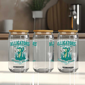 Alligators Against Alcatraz Glass Can Everglades Florida for Human Rights TS02 Print Your Wear