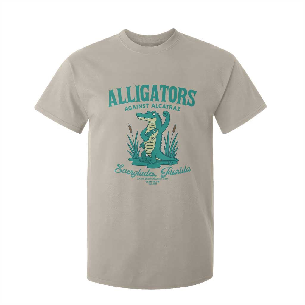 Alligators Against Alcatraz T Shirt For Kid Everglades Florida for Human Rights TS02 Sand Print Your Wear