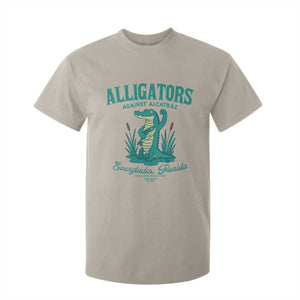 Alligators Against Alcatraz T Shirt For Kid Everglades Florida for Human Rights TS02 Sand Print Your Wear