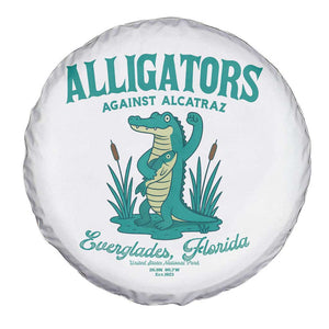 Alligators Against Alcatraz Spare Tire Cover Everglades Florida for Human Rights TS02 Print Your Wear