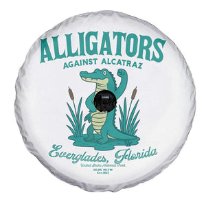 Alligators Against Alcatraz Spare Tire Cover Everglades Florida for Human Rights TS02 Print Your Wear