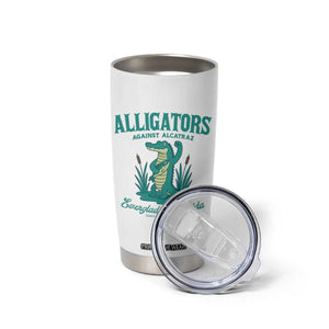 Alligators Against Alcatraz Tumbler Cup Everglades Florida for Human Rights TS02 Print Your Wear