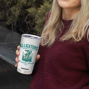 Alligators Against Alcatraz Tumbler Cup Everglades Florida for Human Rights TS02 Print Your Wear