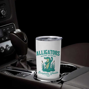 Alligators Against Alcatraz Tumbler Cup Everglades Florida for Human Rights TS02 Print Your Wear