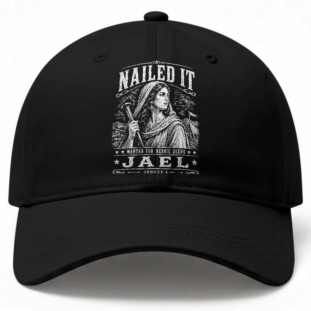 Nailed It Jael Judges 4 Old Testament Baseball Cap Funny Biblical Woodcut Christian Faith