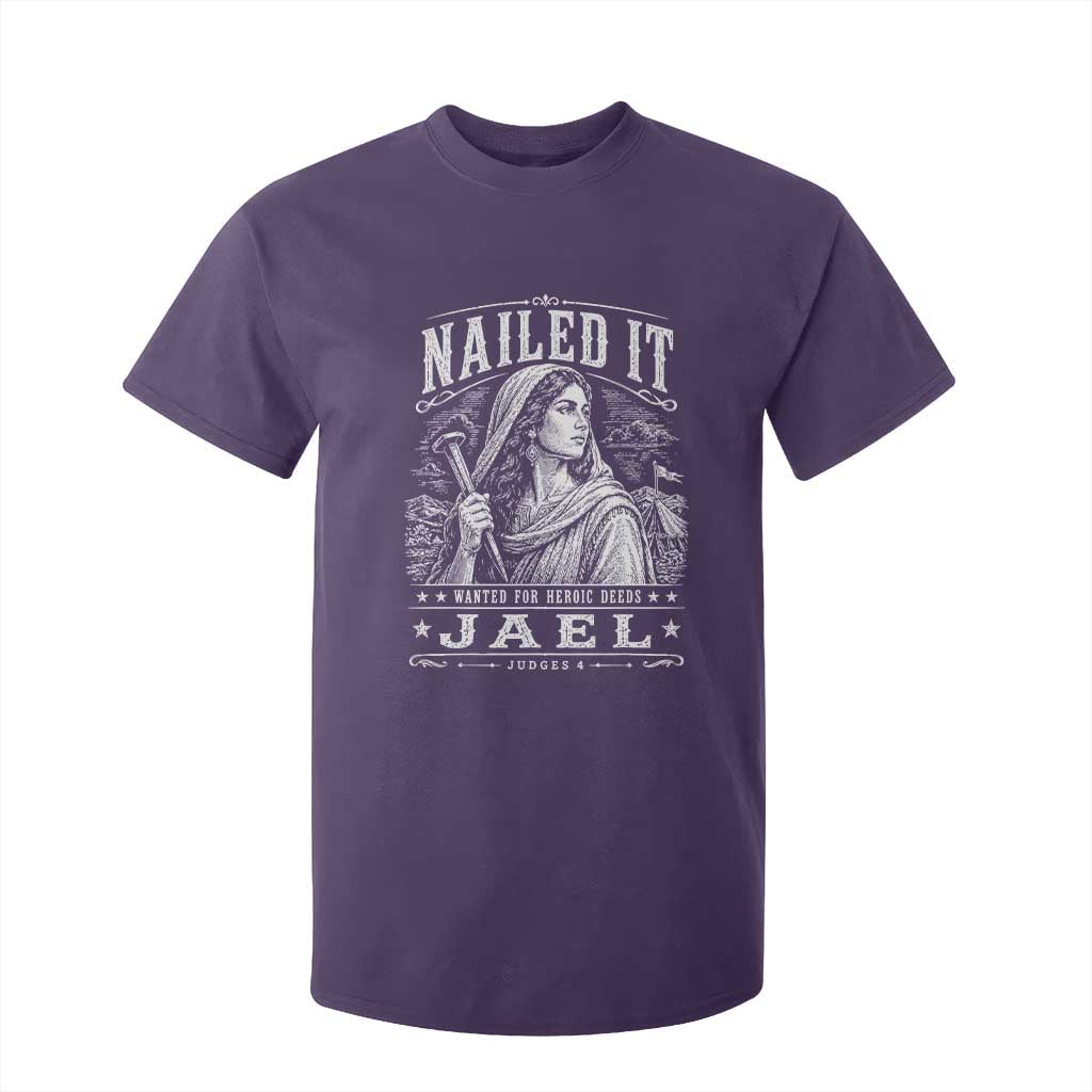Nailed It Jael Judges 4 Old Testament T Shirt For Kid Funny Biblical Woodcut Christian Faith