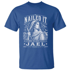 Nailed It Jael Judges 4 Old Testament T Shirt Funny Biblical Woodcut Christian Faith