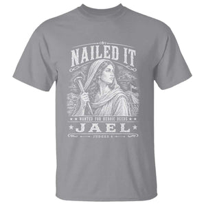 Nailed It Jael Judges 4 Old Testament T Shirt Funny Biblical Woodcut Christian Faith