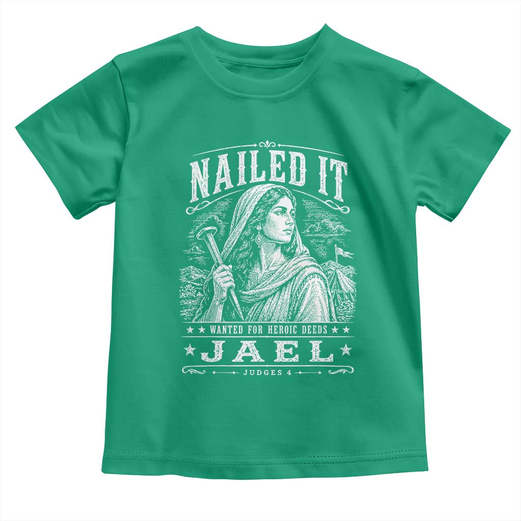 Nailed It Jael Judges 4 Old Testament Toddler T Shirt Funny Biblical Woodcut Christian Faith