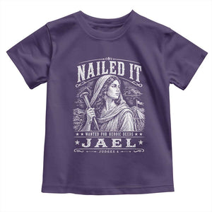 Nailed It Jael Judges 4 Old Testament Toddler T Shirt Funny Biblical Woodcut Christian Faith