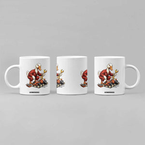 Funny Duck Mechanic Race Car Pit Crew Coffee Mug Motorsports Enthusiast Auto Repair