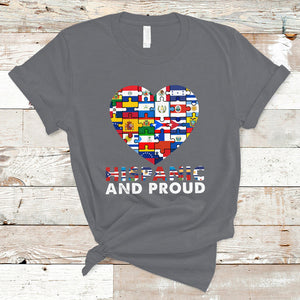 Hispanic And Proud Heart Pride Hispanic Heritage Month T Shirt TS02 Charcoal Printyourwear