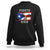 Puerto Rico Flag Spirit Animal Coqui Frog Puerto Rican Boricua Sweatshirt TS02 Black Printyourwear