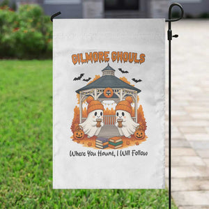 Cute Gilmore Ghouls Halloween Ghost Garden Flag Cozy Fall Aesthetic with Pumpkin Spice and Books TS02 Print Your Wear