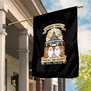Gilmore Ghouls Halloween Ghost Garden Flag Cute Couple Spooky Boo with Fall Gazebo TS02 Print Your Wear