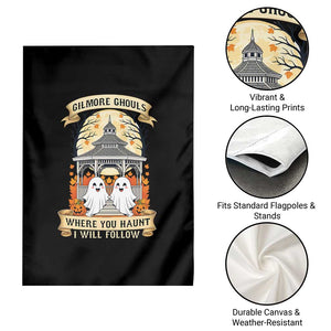 Gilmore Ghouls Halloween Ghost Garden Flag Cute Couple Spooky Boo with Fall Gazebo TS02 Print Your Wear
