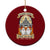 Gilmore Ghouls Halloween Ghost Ceramic Ornament Cute Couple Spooky Boo with Fall Gazebo TS02 1pc Red Print Your Wear